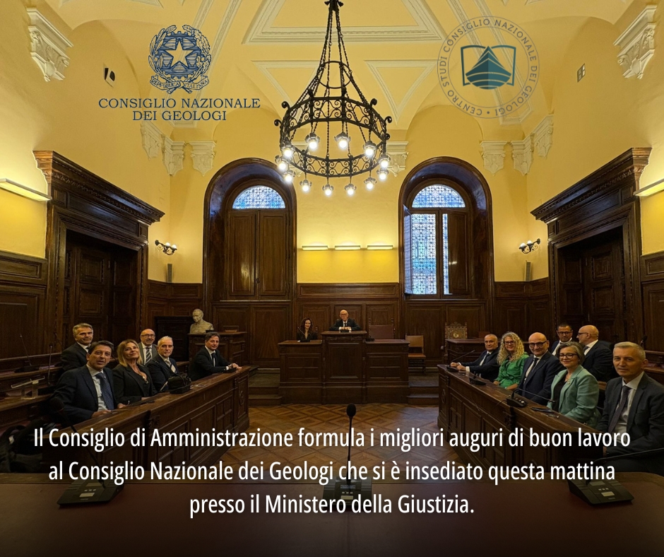 Insediamento del Consiglio Nazionale dei Geologi